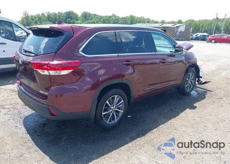 2018 Toyota Highlander Xle z USA, uszkodzony, nr VIN 5TDJZRFH8JS861176